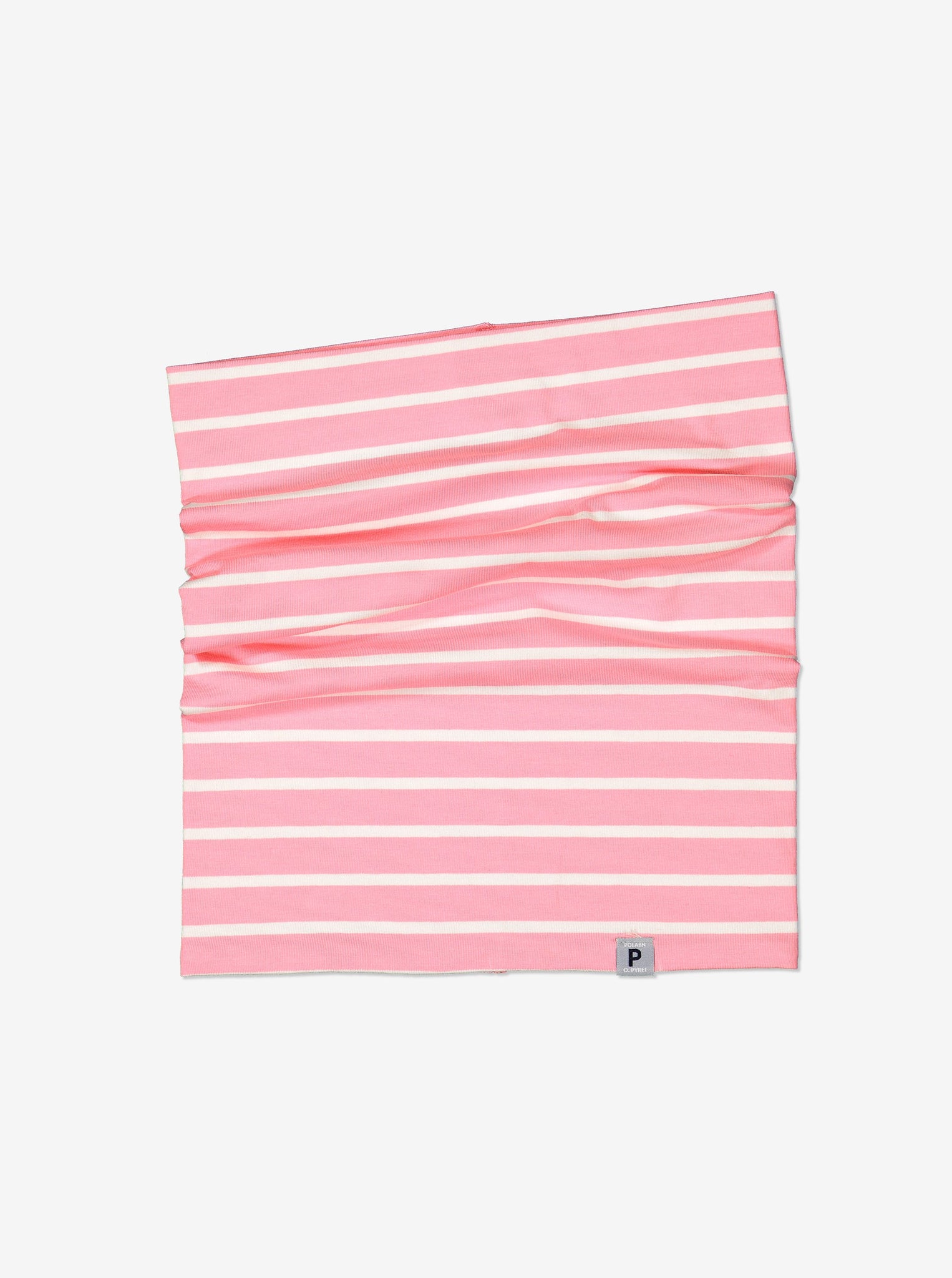 Kids Pink Striped Neckwarmer