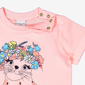 Girls Pink Kids GOTS Organic T Shirt 