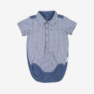 Boys Blue Newborn Baby Organic Babygrow/Shirt 