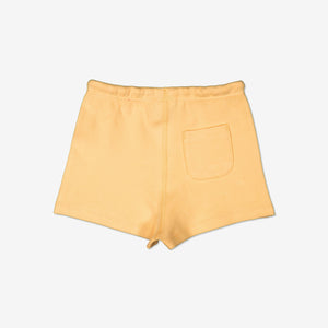 Unisex Yellow Soft Organic Cotton Newborn Baby Shorts 