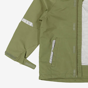 Kids Green Waterproof Shell Jacket
