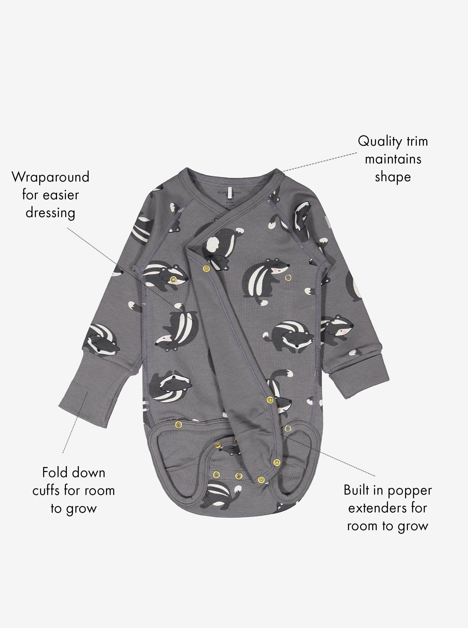 Organic Babygrows, Gots Baby Clothes | Polarn O. Pyret UK