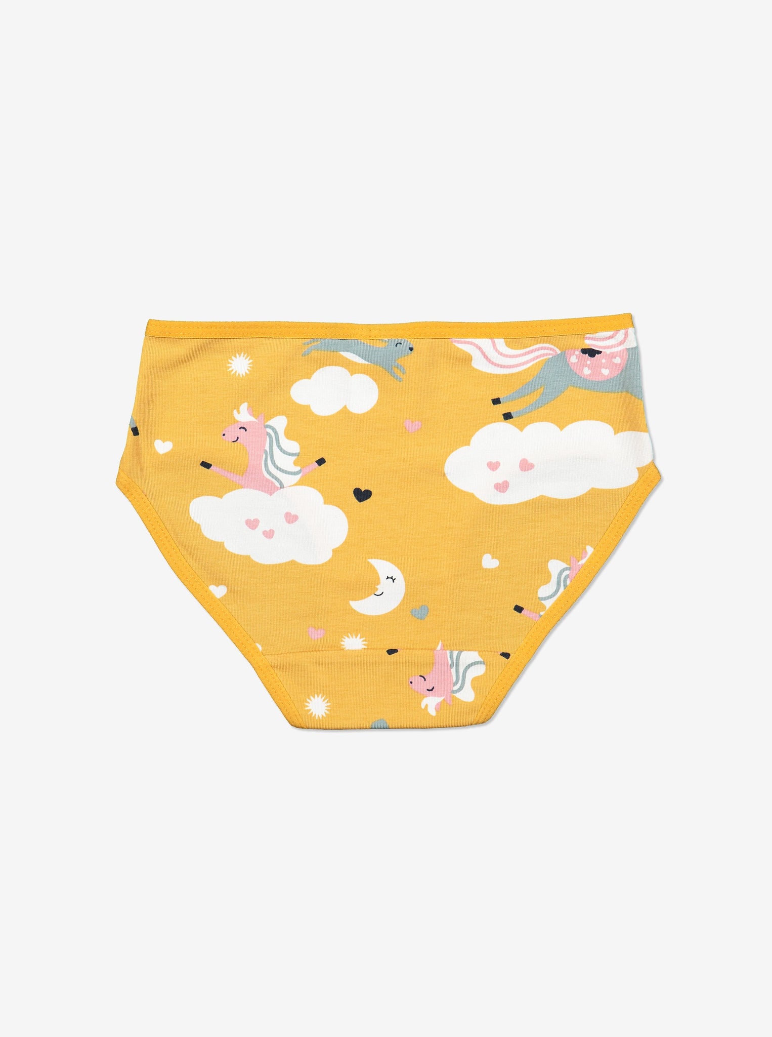 Organic Girls Knickers With Bow , Ethical Kids Clothes 