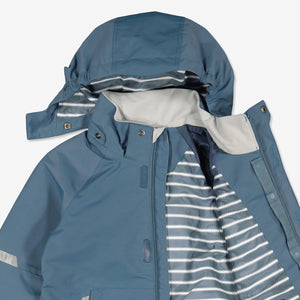 Blue Kids Waterproof Jacket from Polarn O. Pyret Kidswear. Waterproof Kids Jacket 