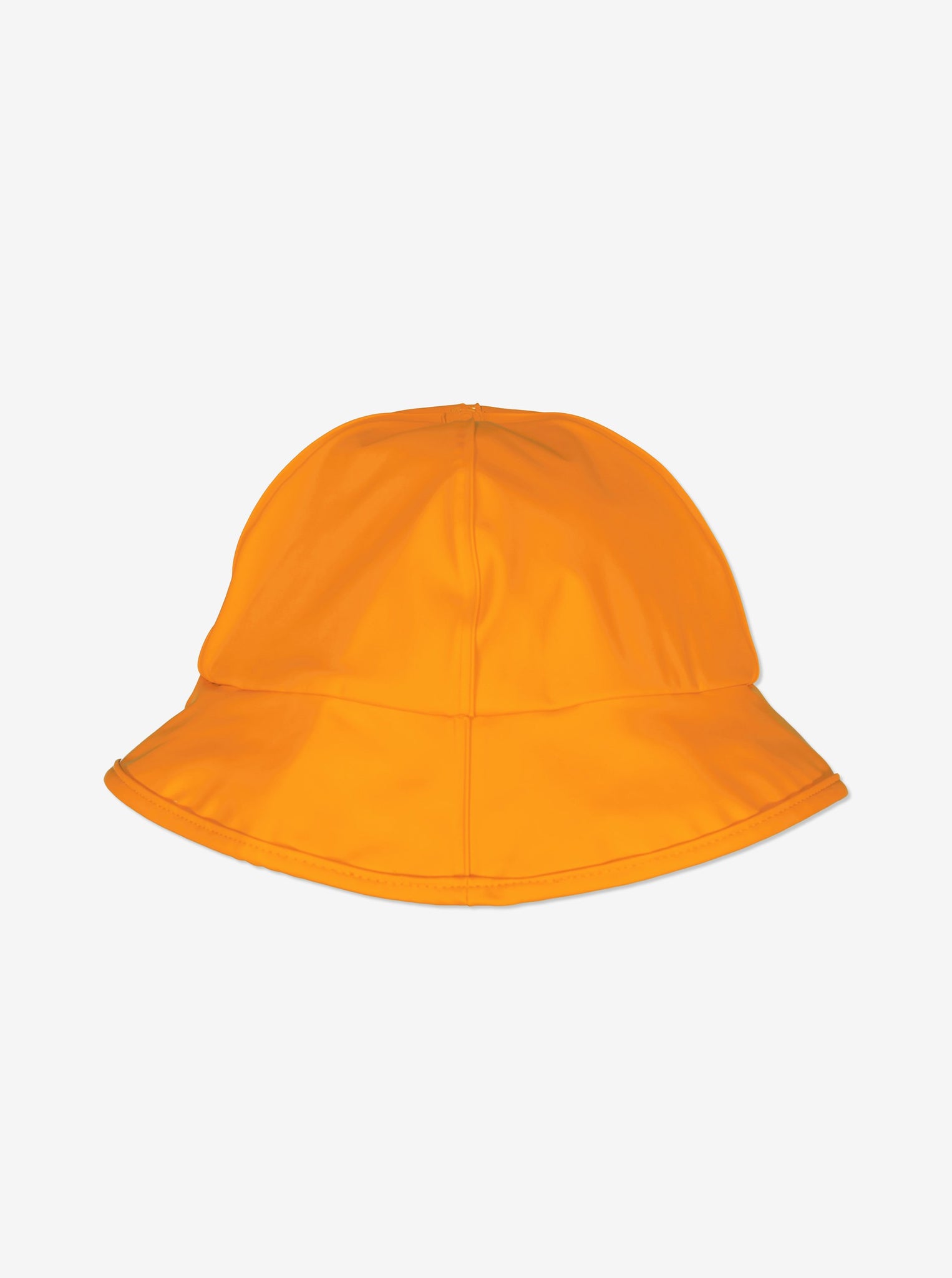 Orange Waterproof Kids Rain Hat from Polarn O. Pyret Kidswear. Kids rainhat in Orange