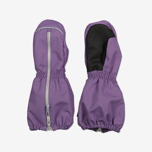 Purple Kids Waterproof Mittens from Polarn O. Pyret Kidswear. Warm kids Mittens 