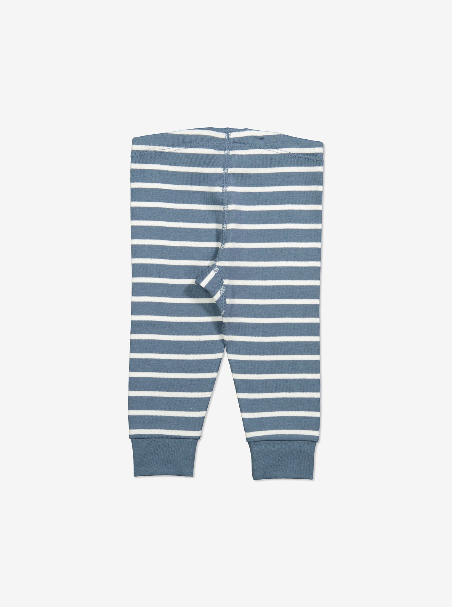  Organic Striped Blue Baby Leggings from Polarn O. Pyret Kidswear. Made with 100% organic cotton.