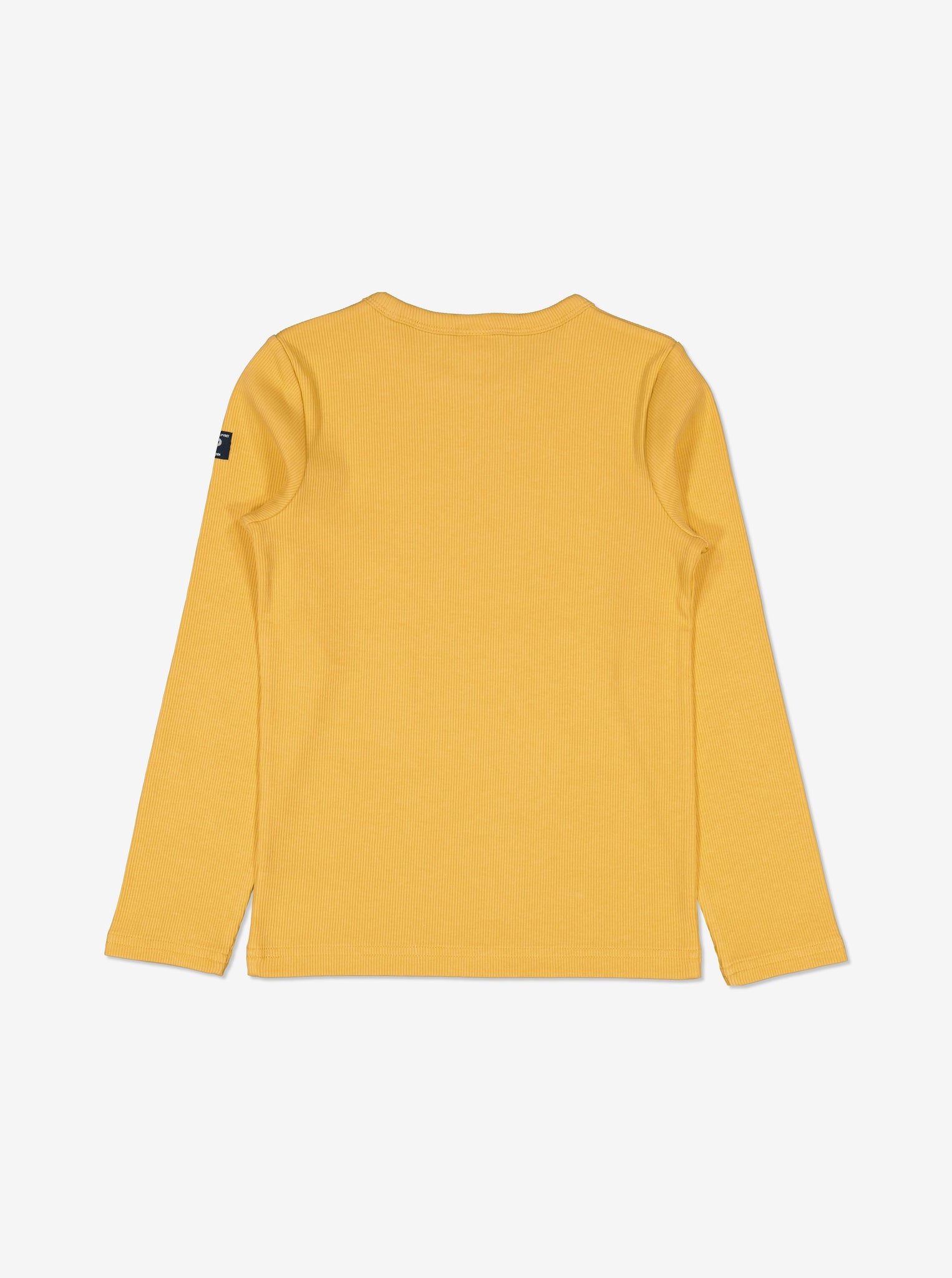  Organic Yellow Kids Top from Polarn O. Pyret Kidswear. Made from sustainable materials.