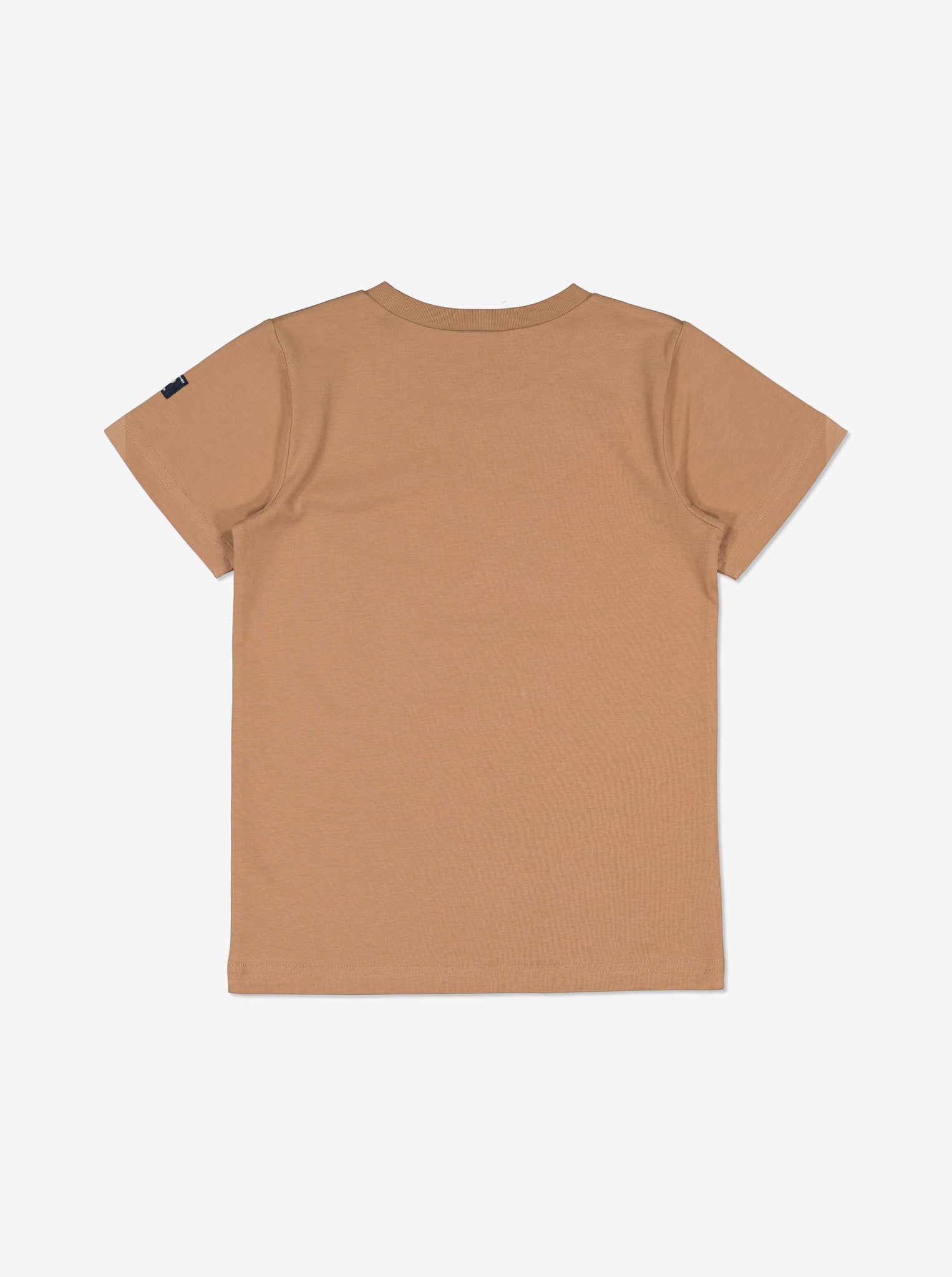  Organic Brown Animal Print Kids T-Shirt from Polarn O. Pyret Kidswear. Made with 100% organic cotton.