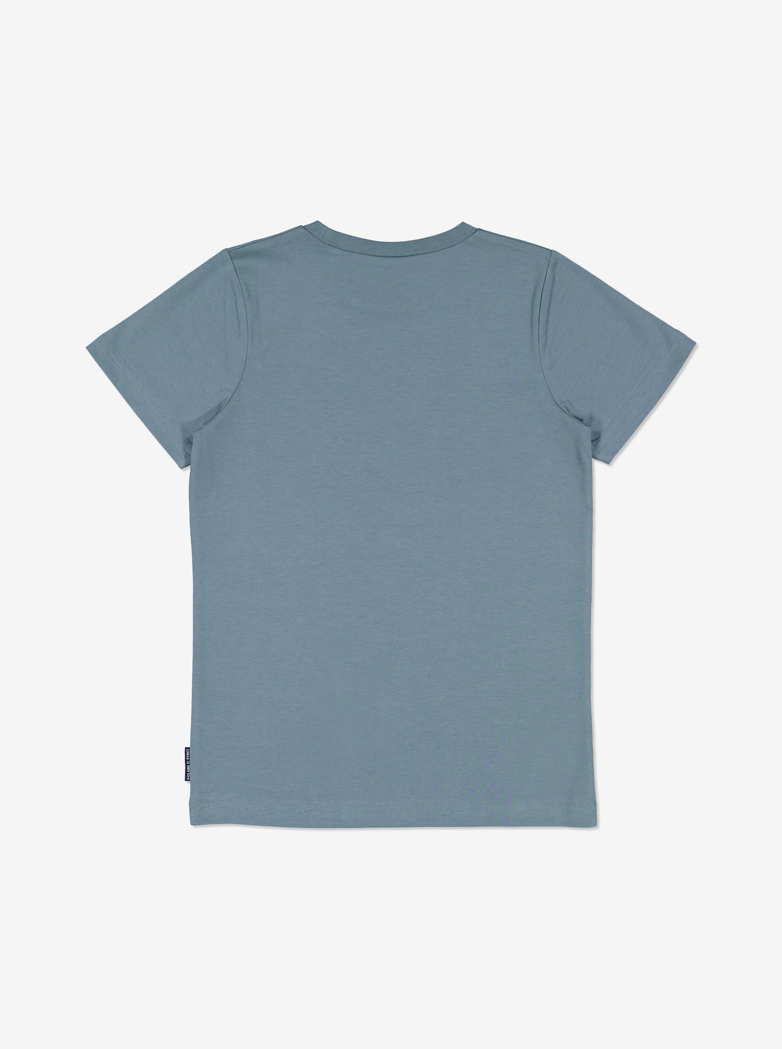  Blue Organic Kids Car T-Shirt from Polarn O. Pyret Kidswear. Made with 100% organic cotton.