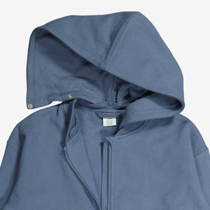 Durable  Boys Blue Hoodie from Polarn O. Pyret Kidswear. Made with 100% organic cotton.