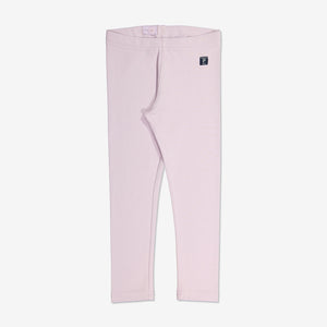  Organic Cotton Purple Kids Leggings from Polarn O. Pyret Kidswear. Made from ethically sourced materials.