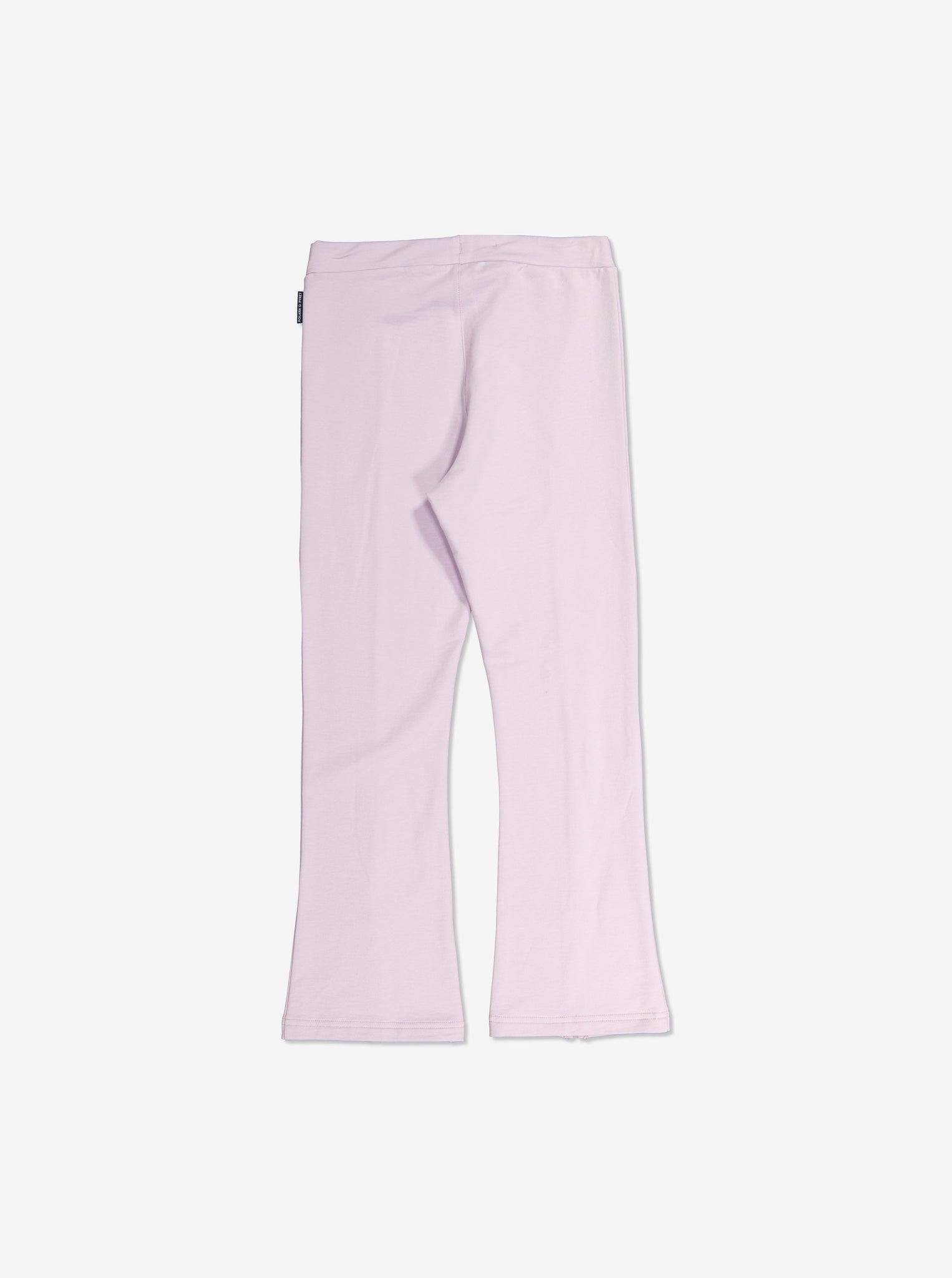  Organic Pink Flared Kids Trousers from Polarn O. Pyret Kidswear. Made from eco-friendly materials.