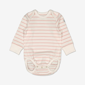  Organic Pink Babygrow Two Pack from Polarn O. Pyret Kidswear. Made from environmentally friendly materials.