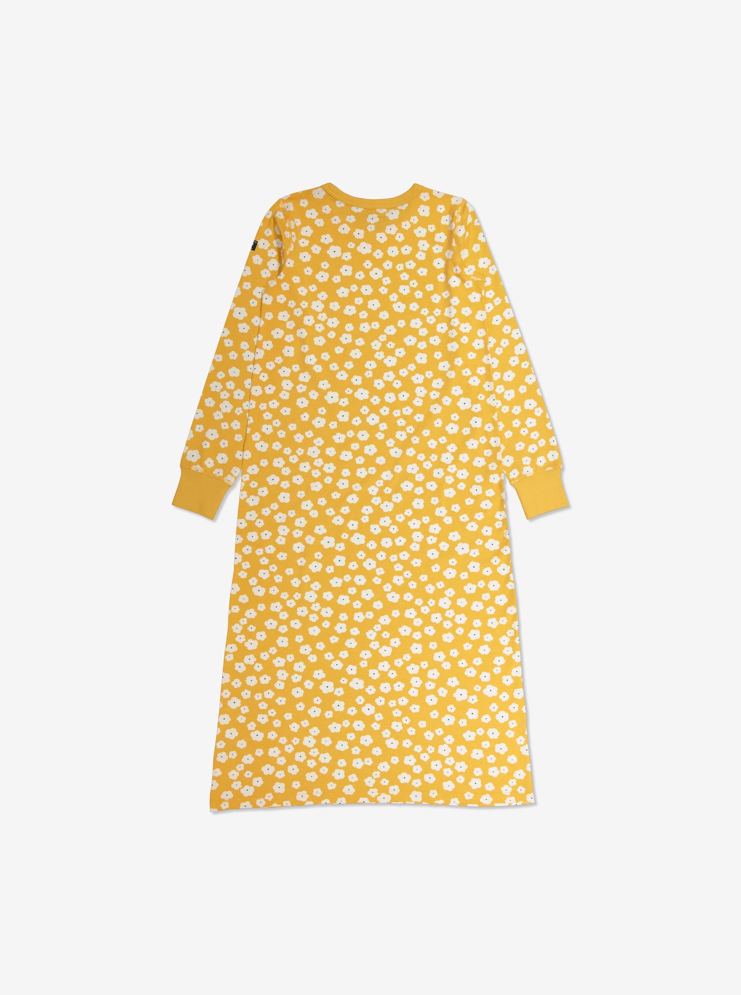  Organic Yellow Floral Adult Nightdress from Polarn O. Pyret Kidswear. Made from ethically sourced materials.