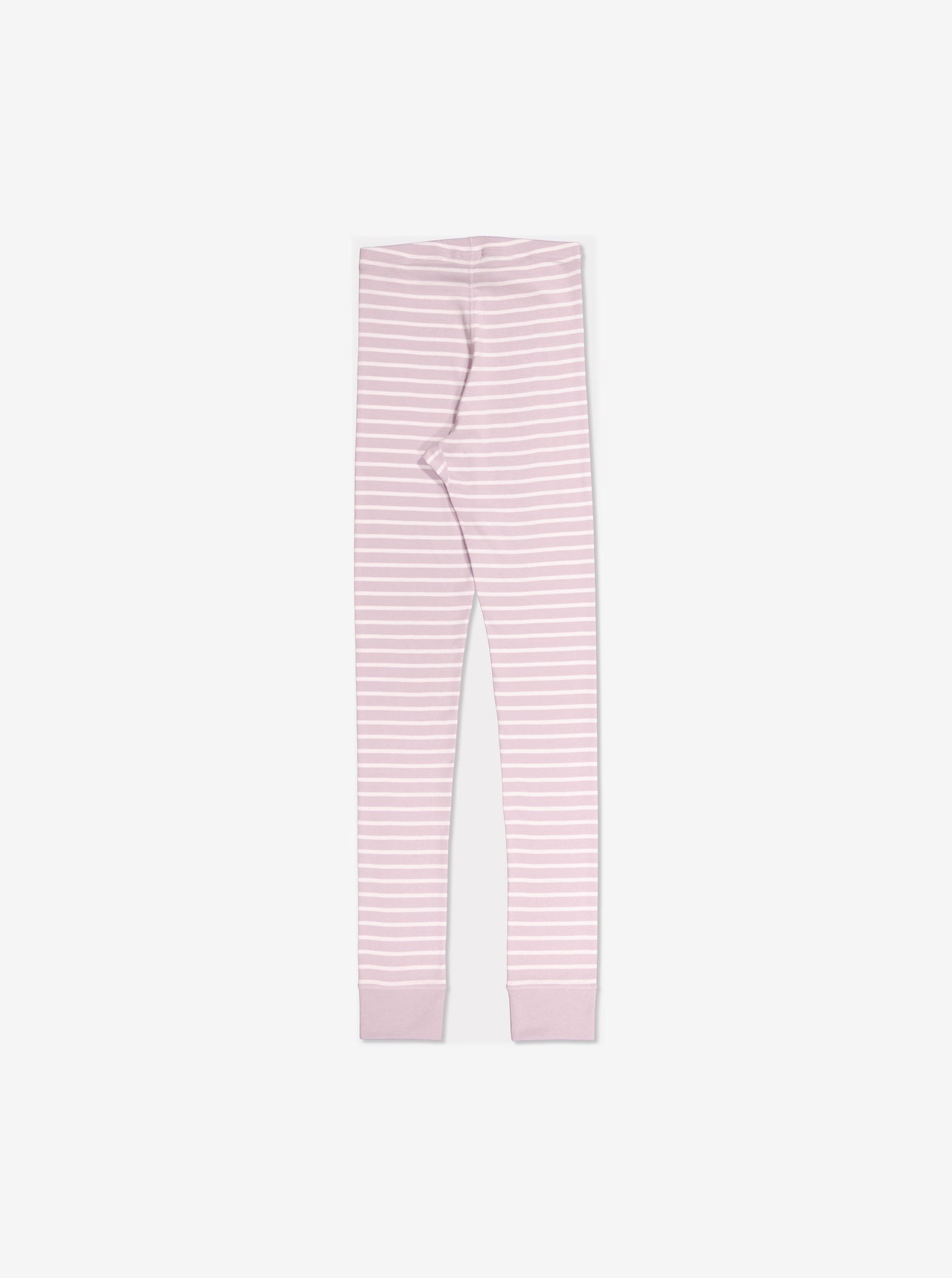  Organic Striped Pink Adult Pyjamas from Polarn O. Pyret Kidswear. Made with 100% organic cotton.