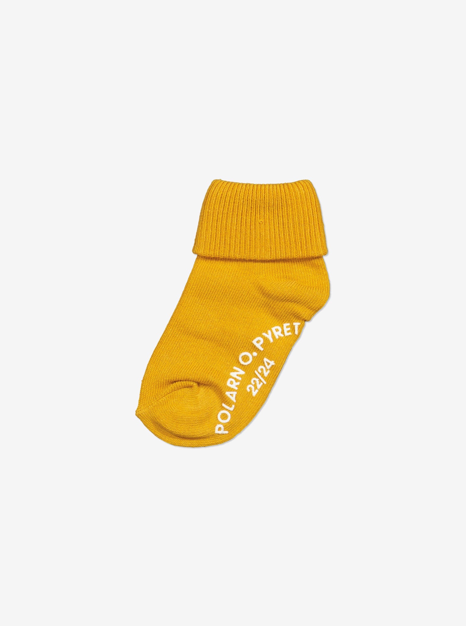  Organic Yellow Antislip Kids Socks Multipack from Polarn O. Pyret Kidswear. Made from ethically sourced materials.