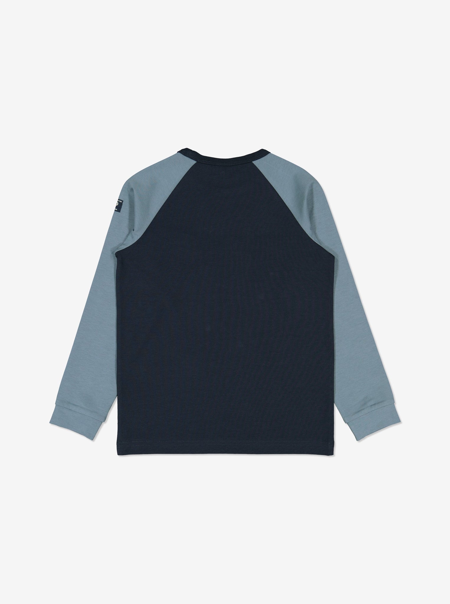  Organic Navy Police Kids Top from Polarn O. Pyret Kidswear. Made from environmentally friendly materials.