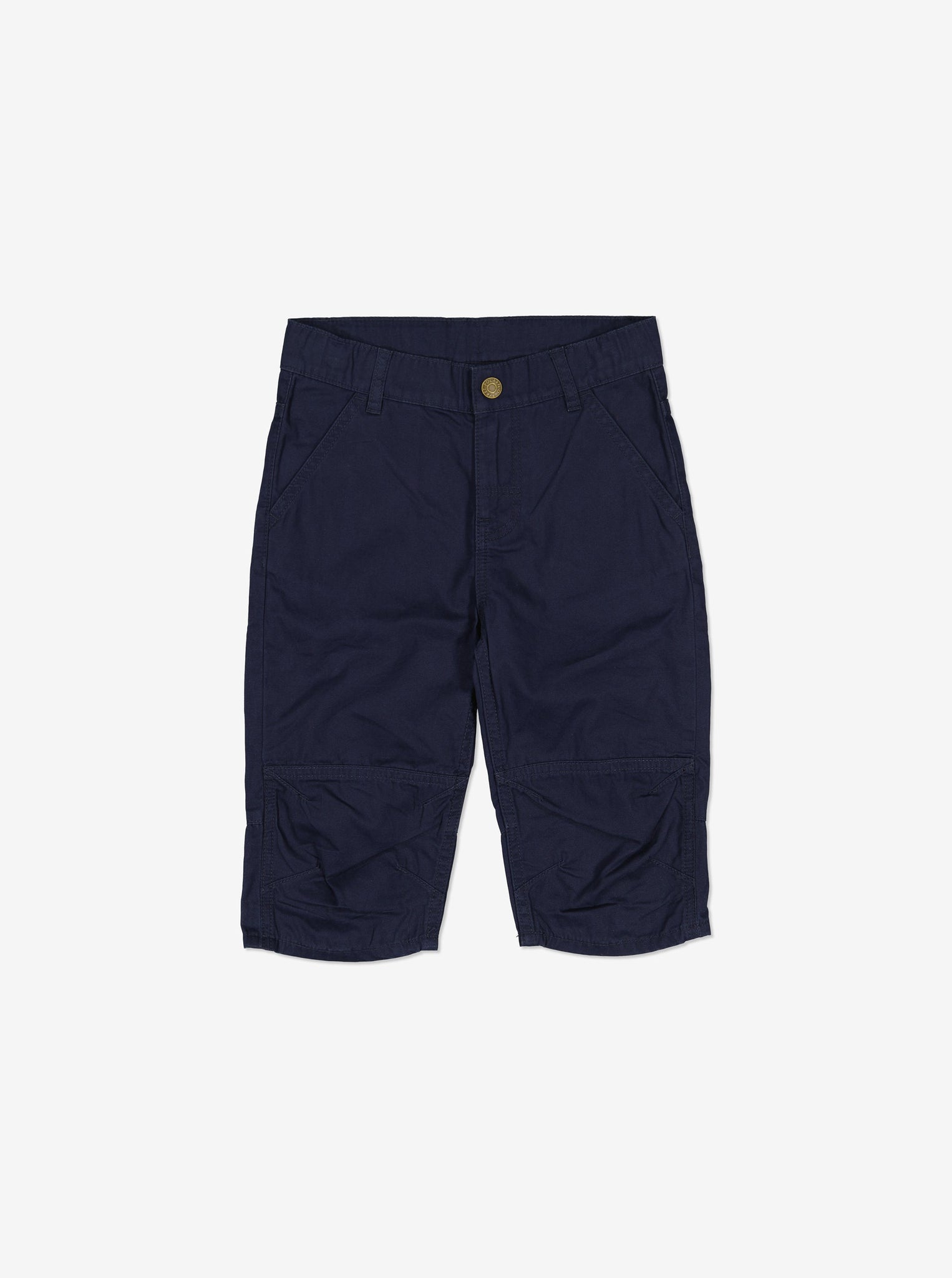 Navy Chino Kids Shorts from Polarn O. Pyret Kidswear. Made using sustainable materials.