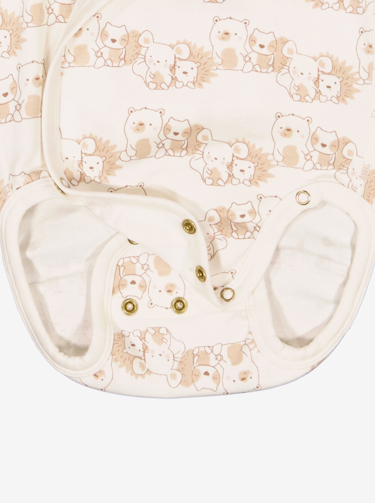  Animal Print Wraparound Babygrow from Polarn O. Pyret Kidswear. Made using environmentally friendly materials.