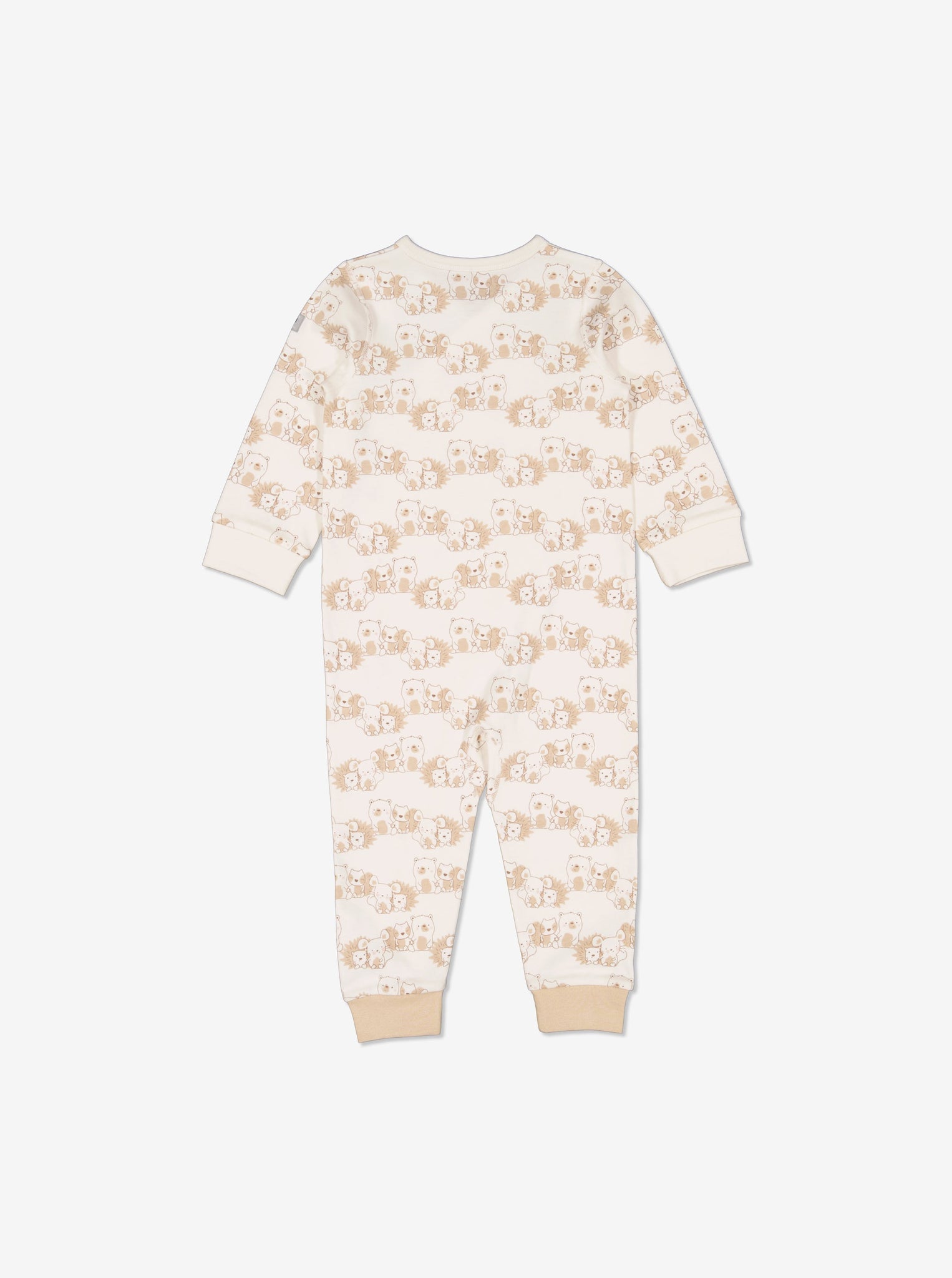  Animal Print Newborn Baby Romper from Polarn O. Pyret Kidswear. Made using ethically sourced materials.