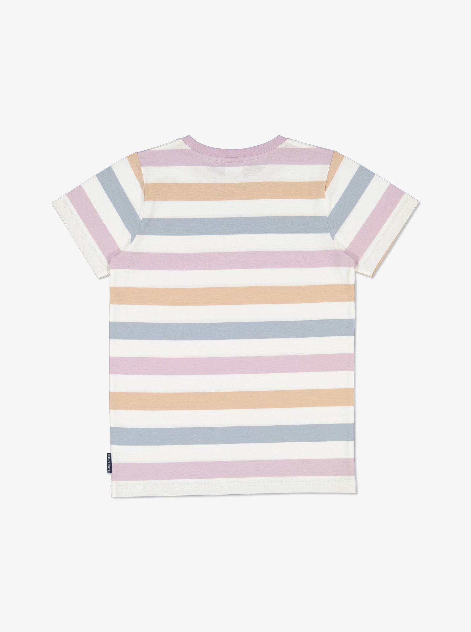  Pink Striped Kids T-Shirt from Polarn O. Pyret Kidswear. Made using sustainable materials.