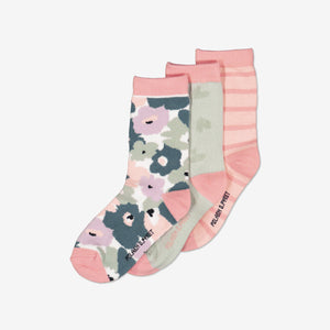  Pink Kids Socks Multipack from Polarn O. Pyret Kidswear. Made using environmentally friendly materials.