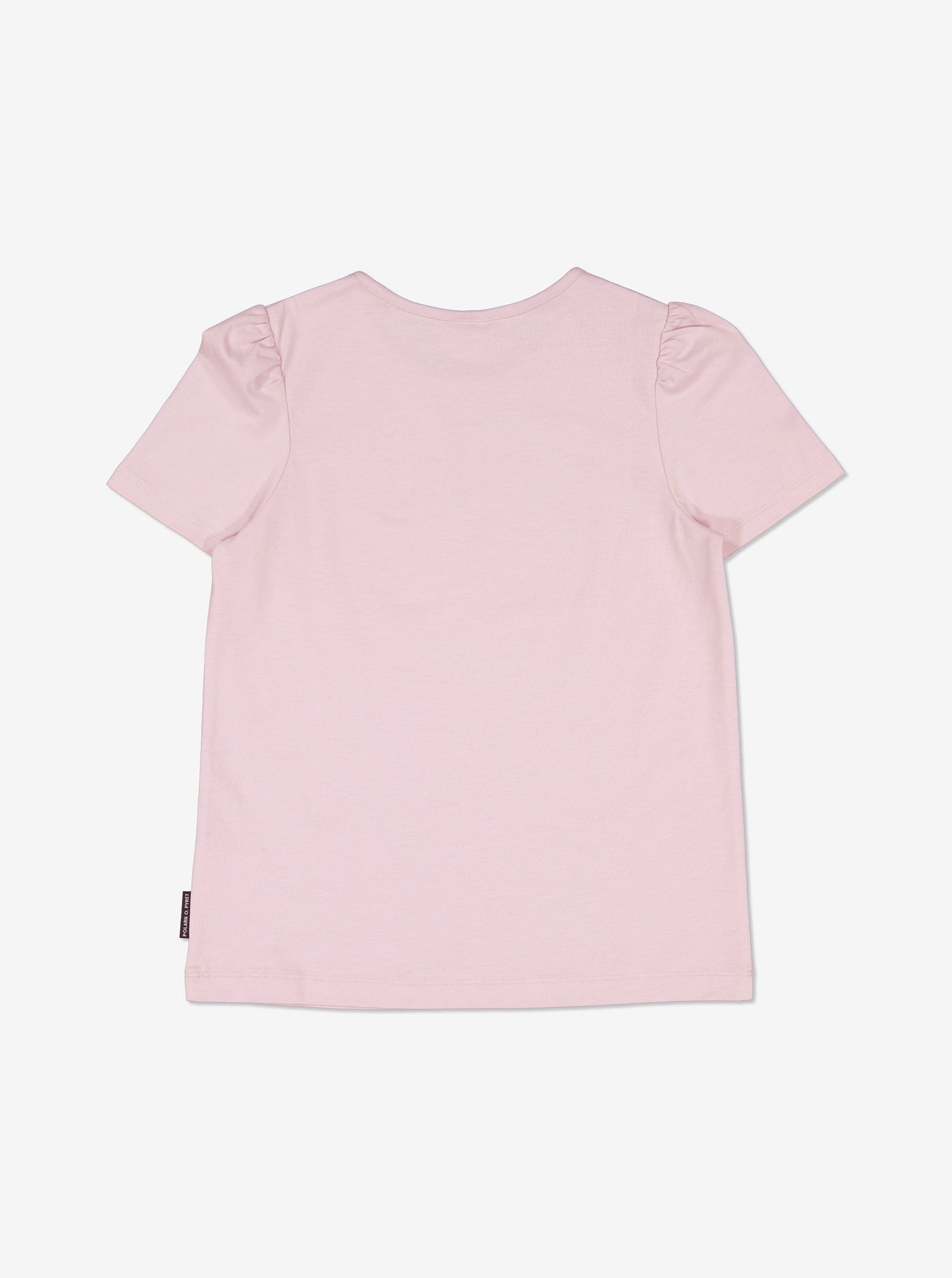  Puffed Sleeve Purple Girls Top from Polarn O. Pyret Kidswear. Made using ethically sourced materials.