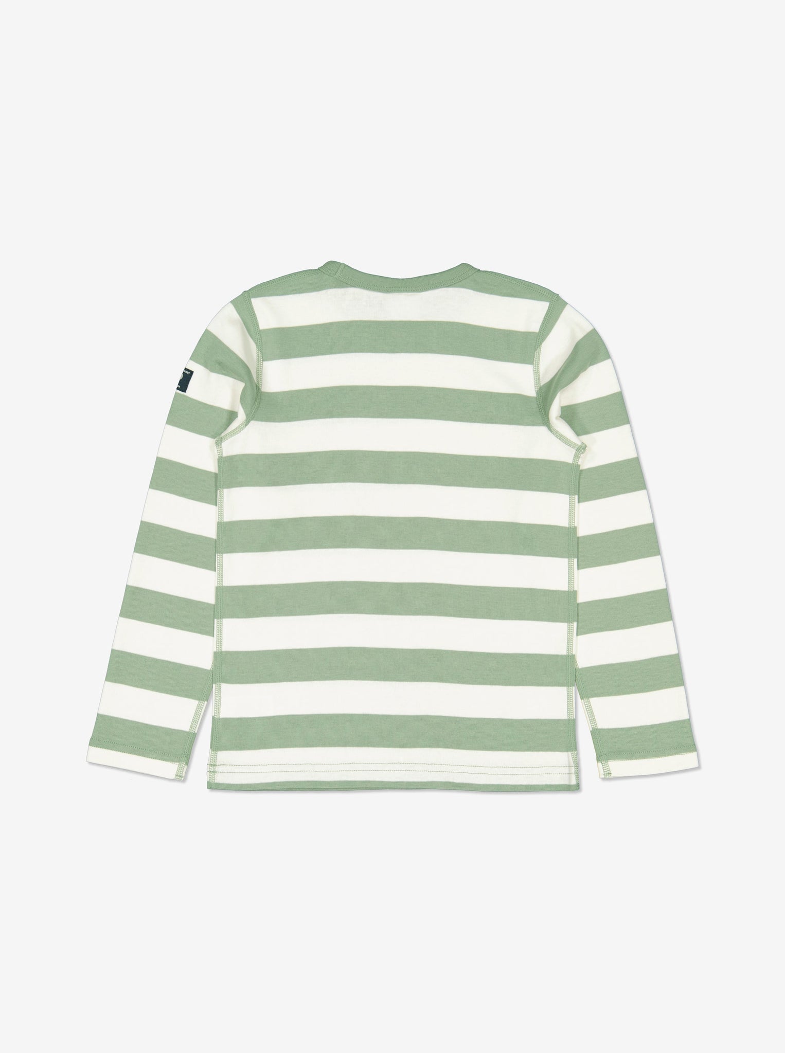  Organic Cotton Green Striped Kids Top from Polarn O. Pyret Kidswear. Made using ethically sourced materials.