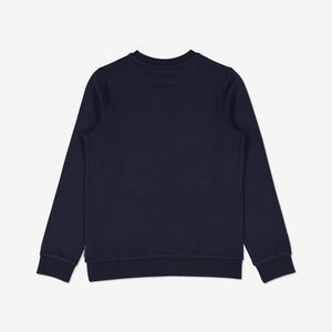  Navy Panther Print Kids Top from Polarn O. Pyret Kidswear. Made using sustainable materials.