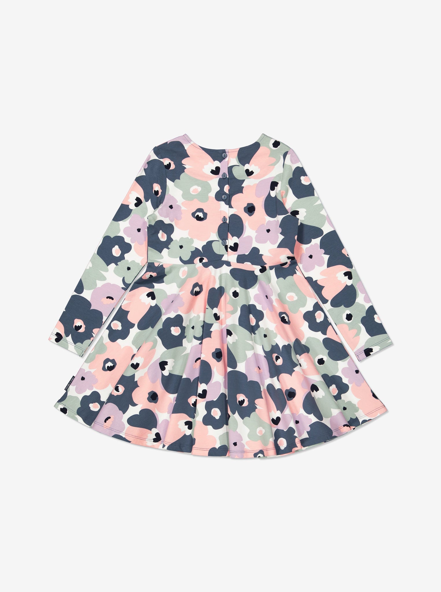  Organic Cotton Floral Kids Dress from Polarn O. Pyret Kidswear. Made using ethically sourced materials.