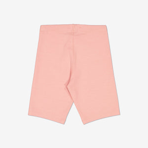 Organic Cotton Pink Kids Legging Style Shorts