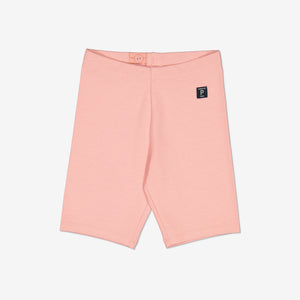 Organic Cotton Pink Kids Legging Style Shorts