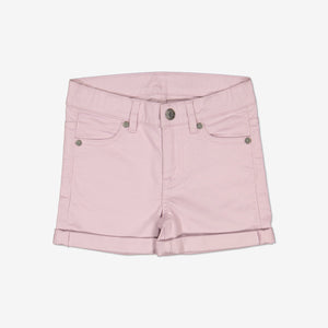  Kids Pink Denim Shorts from Polarn O. Pyret Kidswear. Made using sustainable materials.