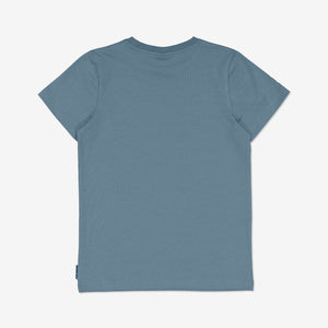 Organic Cotton Navy Kids T-Shirt from Polarn O. Pyret Kidswear. Made using sustainable sourced materials.