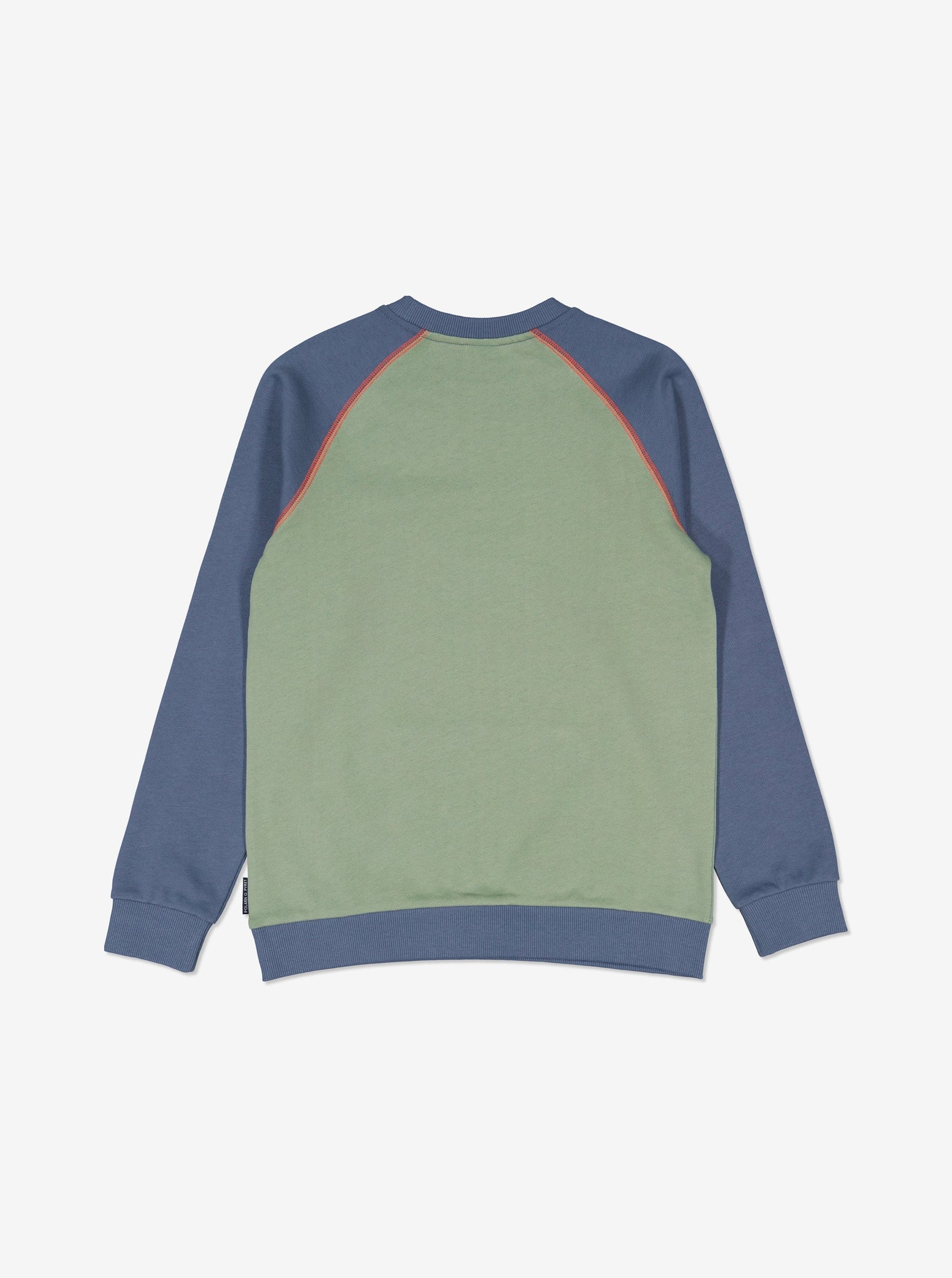 Kids Green Sweatshirt from Polarn O. Pyret Kidswear. Made from 100% GOTS Organic Cotton.