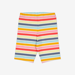 Organic Cotton Striped Kids Cycling Shorts from Polarn O. Pyret Kidswear. Ethically made and sustainably sourced materials.