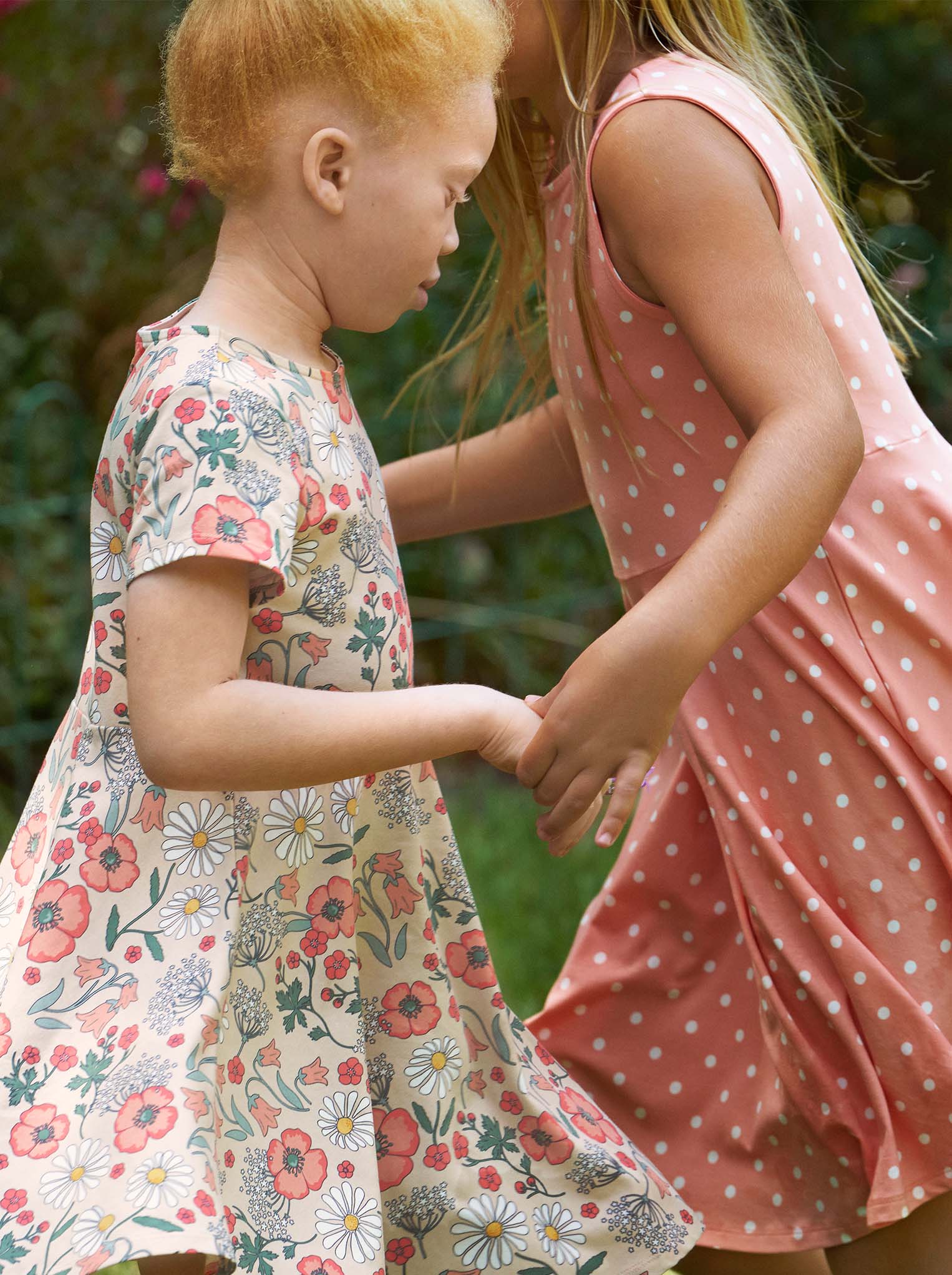 Organic Cotton Floral Girls Dress from Polarn O. Pyret Kidswear. Ethically made and sustainably sourced materials.