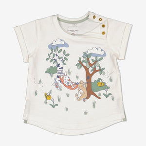 Scandi Wildlife Unisex Baby T-Shirt from Polarn O. Pyret Kidswear. Ethically made and sustainably sourced materials.