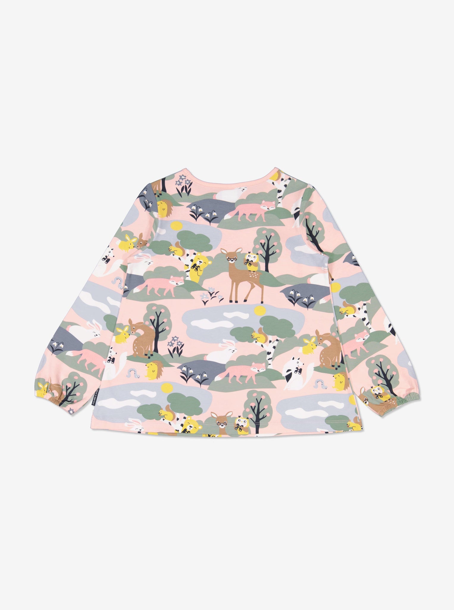  Nordic Animal Print Kids Top from Polarn O. Pyret Kidswear. Made using eco-friendly materials.