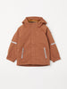 Orange Kids Waterproof Shell Jacket from the Polarn O. Pyret kidswear collection. Ethically produced kids outerwear.