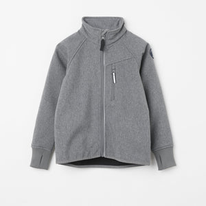 Reflective Grey Kids Shell Jacket from the Polarn O. Pyret kidswear collection. Ethically produced kids outerwear.