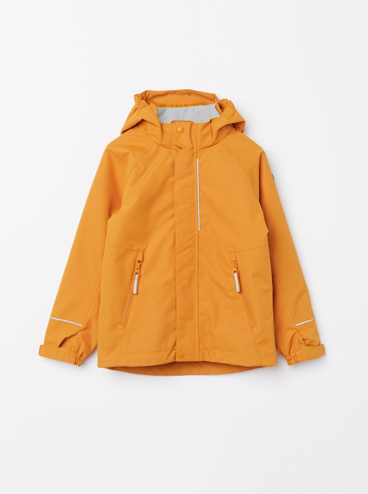 Extendable Yellow Kids Waterproof Coat from the Polarn O. Pyret kidswear collection. Made using ethically sourced materials.