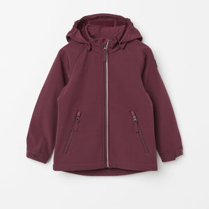 Kids Burgundy Shell Jacket from the Polarn O. Pyret kidswear collection. Made from sustainable sources.