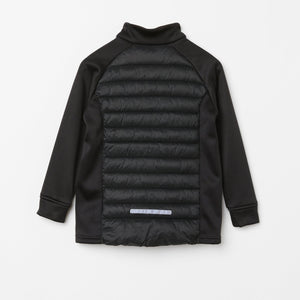 Black Stretch Kids Fleece Jacket from the Polarn O. Pyret kidswear collection. Made using ethically sourced materials.