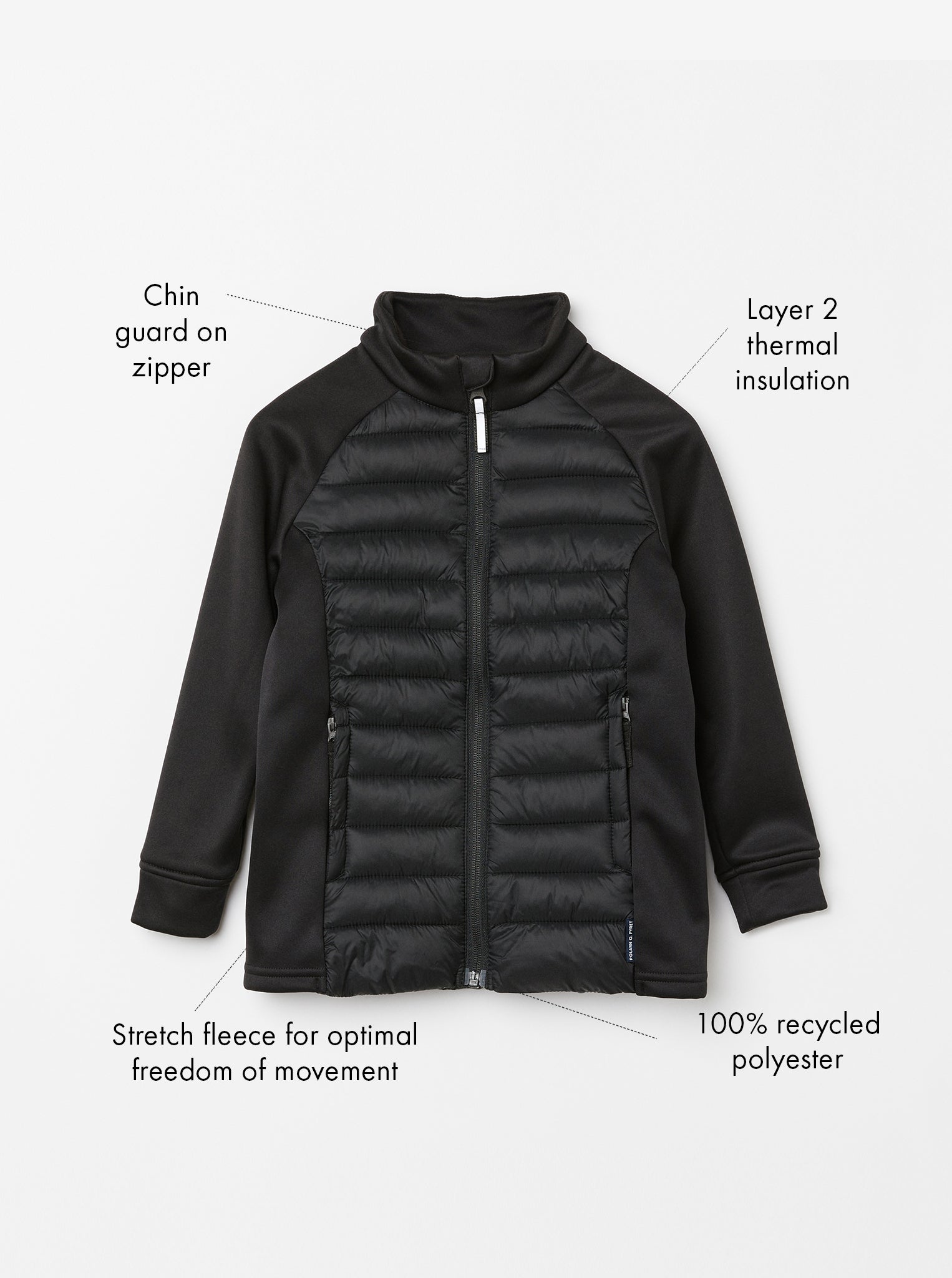 Kids Hybrid Stretch Fleece Jacket