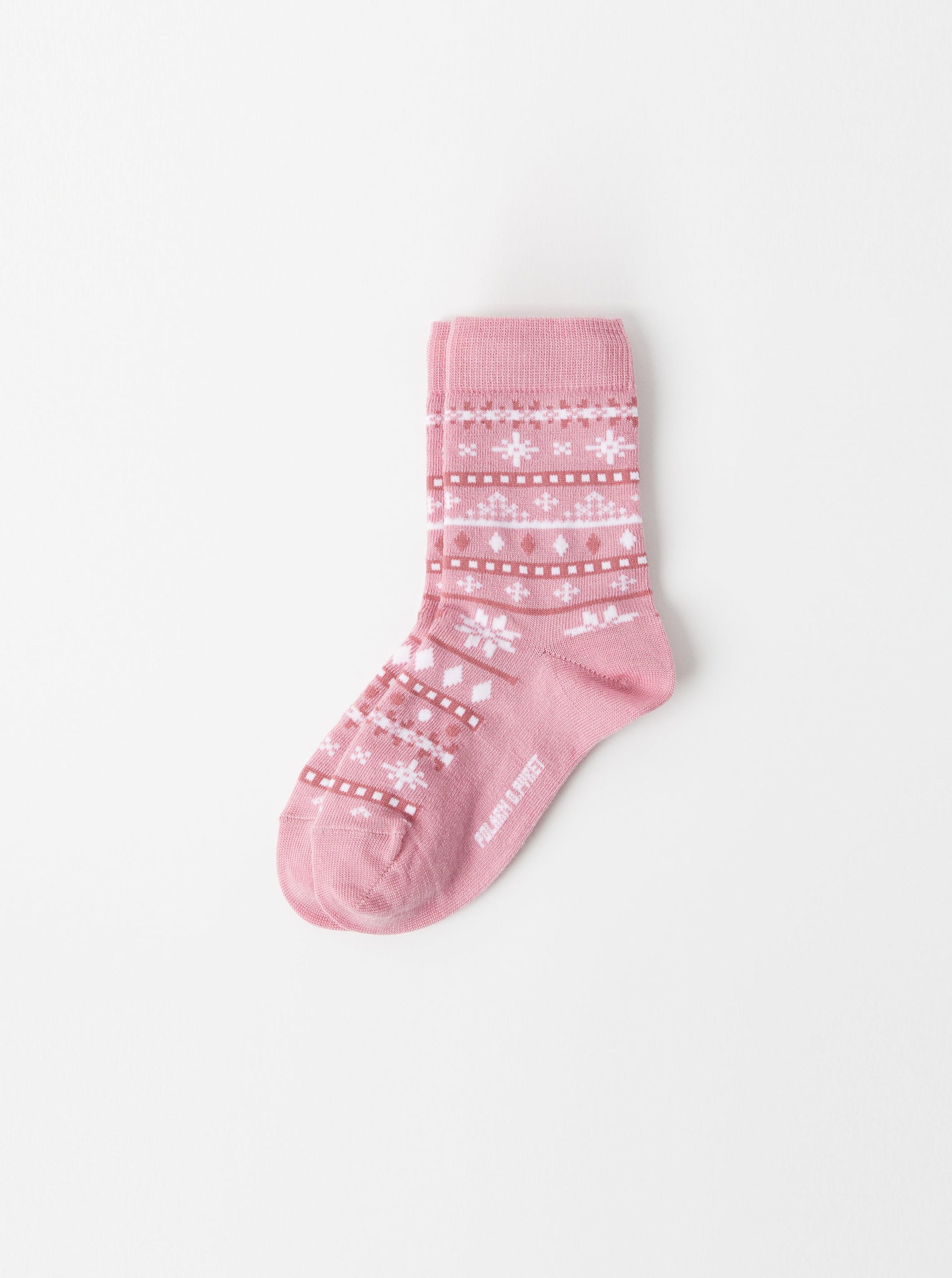 Pink Merino Wool Kids Socks from the Polarn O. Pyret kidswear collection. The best ethical kids outerwear.