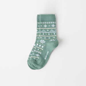 Green Merino Wool Kids Socks from the Polarn O. Pyret kidswear collection. Ethically produced kids outerwear.