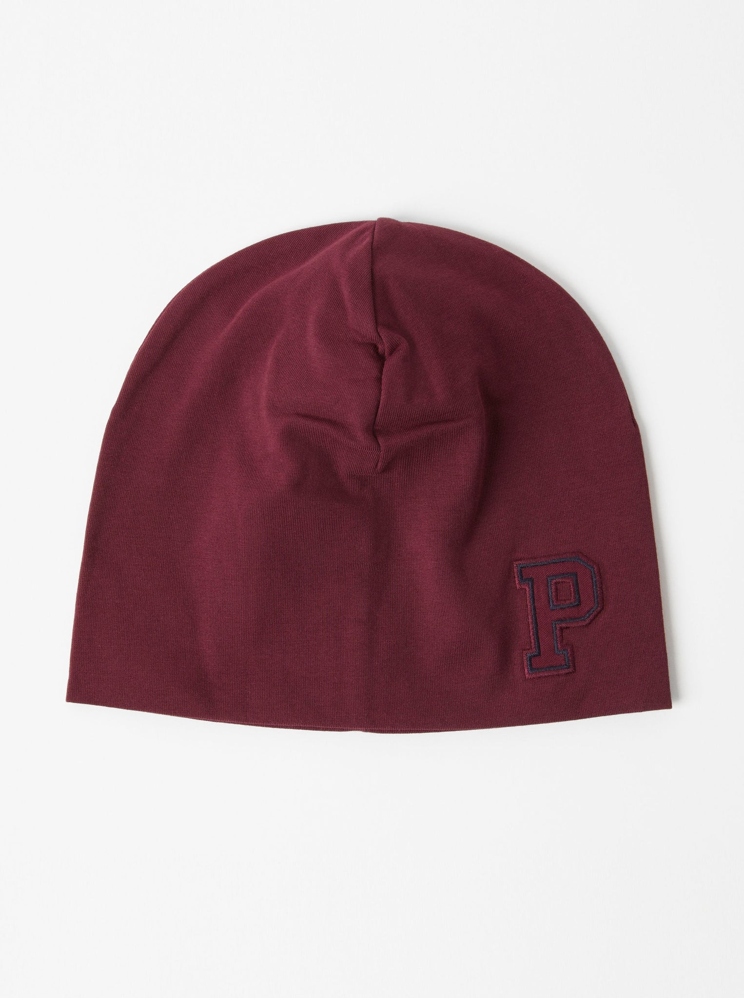 Organic Cotton Burgundy Kids Beanie from the Polarn O. Pyret kidswear collection. Made using ethically sourced materials.