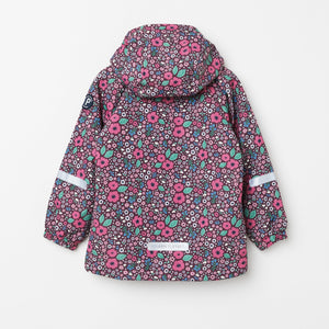 Floral Print Kids Waterproof Coat from the Polarn O. Pyret kidswear collection. Made using ethically sourced materials.